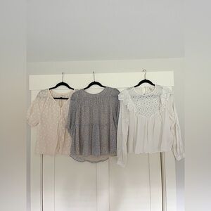 • set of three blouses •